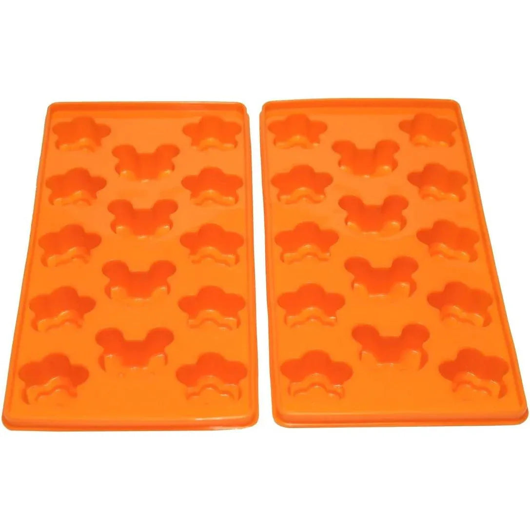 GlasXpert A008 Orange Silicone Ice Cube Tray Set of 2 - Gomix Brands Outlet